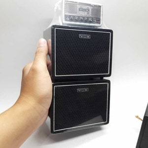 Miniature Amplifier Amp 3 Model Scale Mini Figure Stack Replica Bass Lead