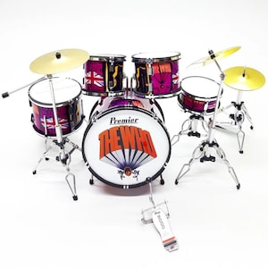 Miniatuurdrumstel Speciaal motief Muziekinstrumenten Display Speciaal cadeau Exclusief