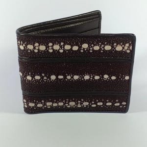 Herren Brieftasche High Class aus echtem Rochenleder Triple Thorn Modell Handmade