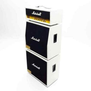 Miniature Amplifier Amp 3 Model Scale Mini Figure Stack Replica Bass Lead Music Instrument Display WHITE