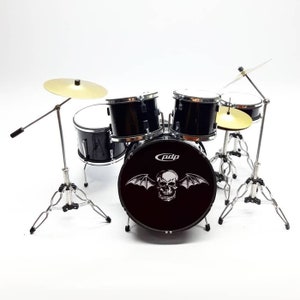 Miniature Drum Kit Rock Star Signature Musical Instruments Display mini Collectible