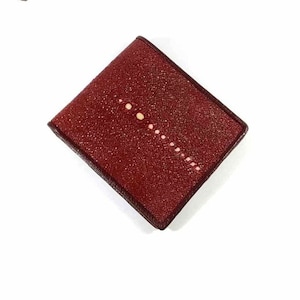 Zeldzaam item herenportemonnee Stingray Tiger Leather Limited Red Maroon Bifold New Christmas New Year Gift