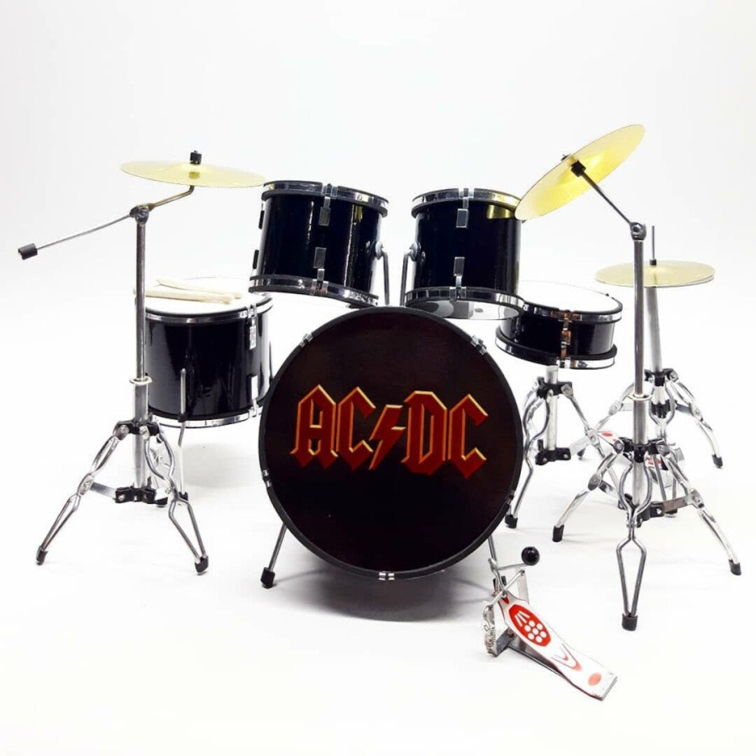 Miniature Drum AC DC Musical Instrument Display Signature Gift - Etsy