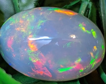 Natural Ethiopian opal 24.35  carats, loose cabochon, opal gemstone, gemstone cut, welo opal, loose cabochon