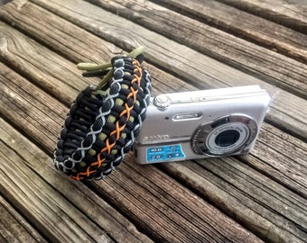 Camera wrist strap. Paracord wrist strap. Adjustable wrist strap. Handmade paracord wrist strap.
