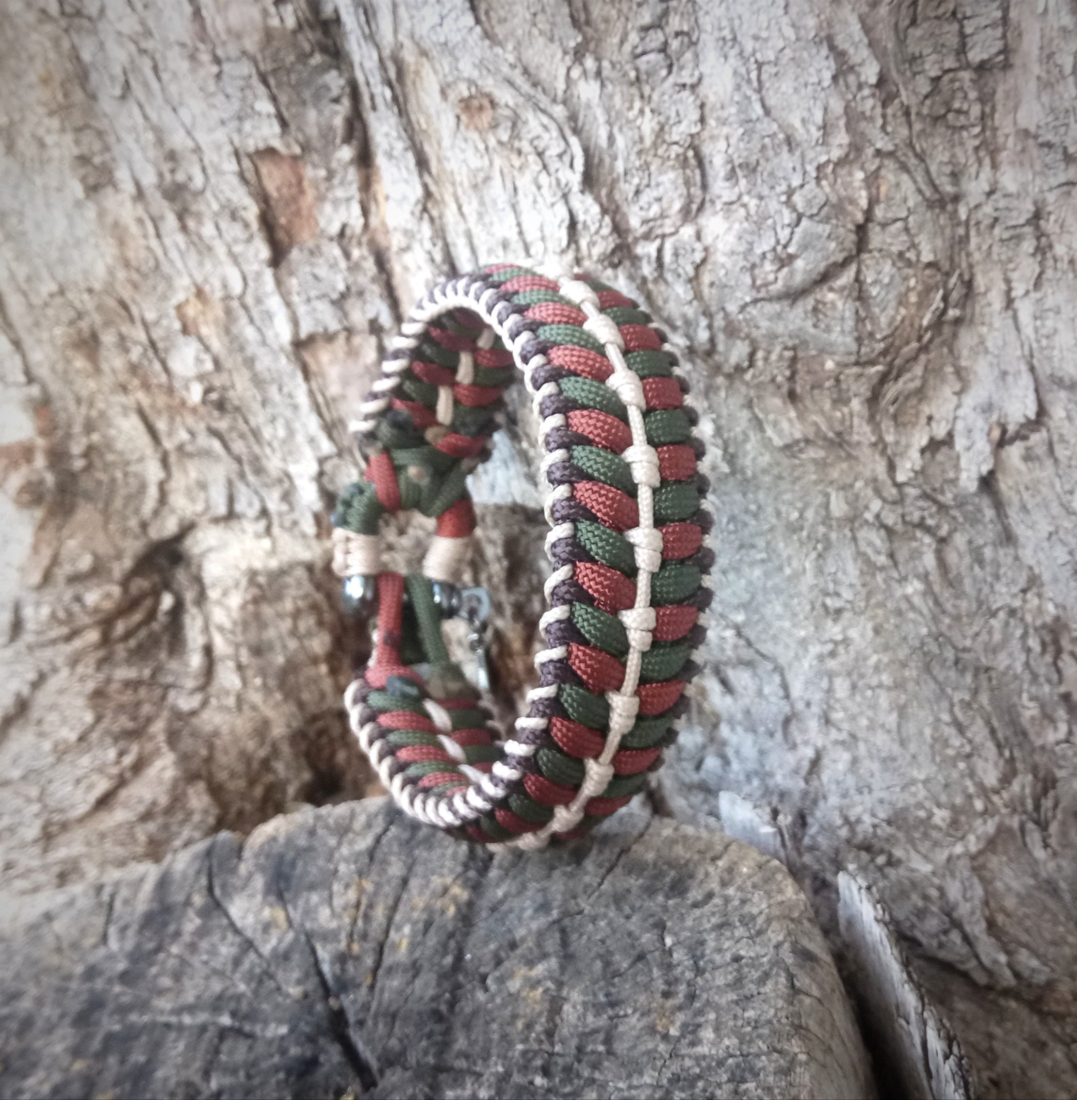 DIY Sanctified Knot Bracelet with Macrame Nylon thread