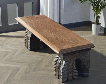 Estante vintage, estante de pared único tallado a mano, estante de madera tallada para iconos con candelabro, estante de pared tallado en madera, estante de madera, estanterías