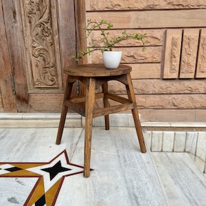 Reclaimed Wooden Chair/Handmade Wood Furniture/Home Decor Sitting Chairs/Vintage Wood Hand Carved Living Room Decor Chair/Bar Wood Chairs