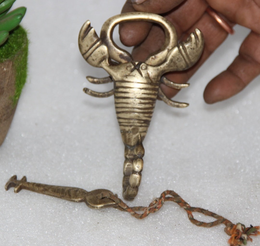 Scorpion Brass Lock/vintage Door Locks/old Brass Home Etsy