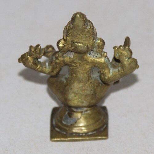 1850's Vintage shops Old Brass Handcrafted Hindu God Figure Statue 10789