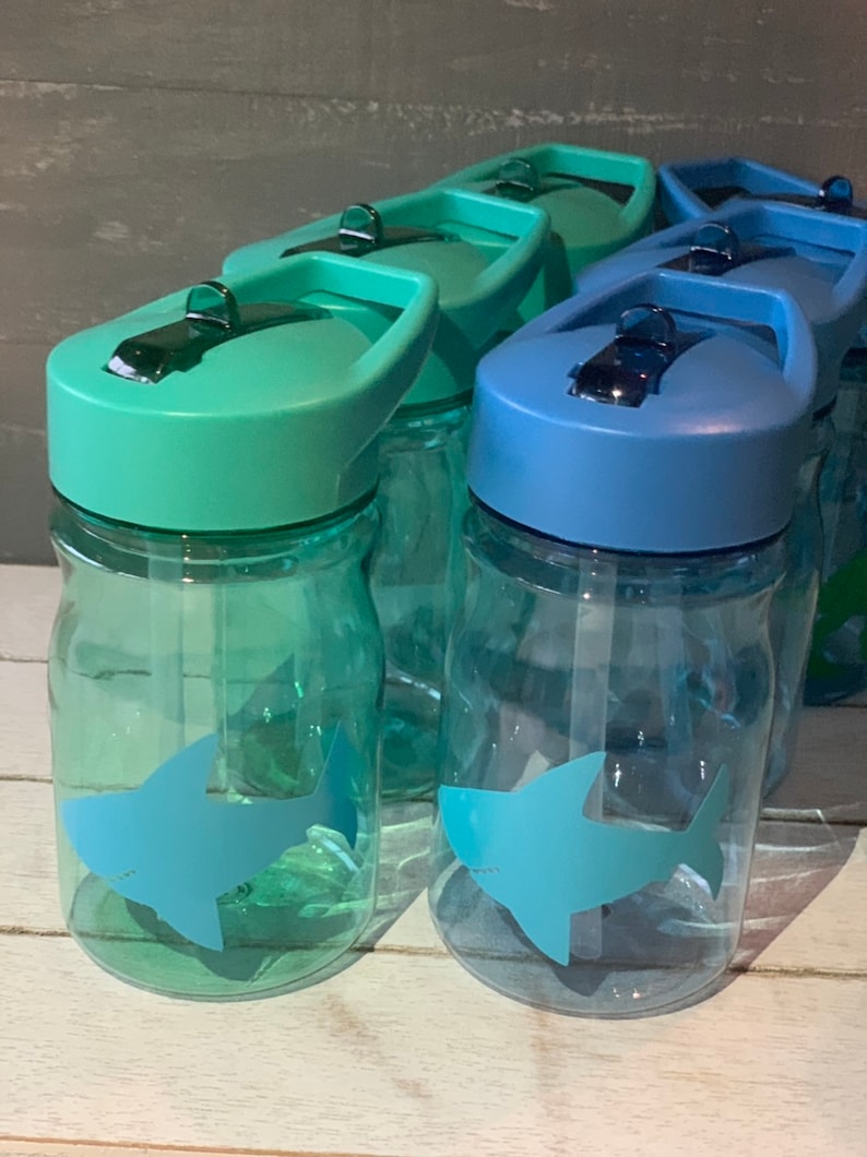Shark Kids Water Bottle Party Favors sets of 12 Etsy