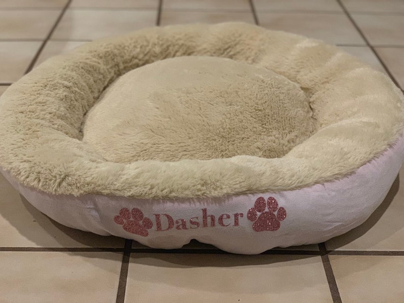 Personalized dog bed