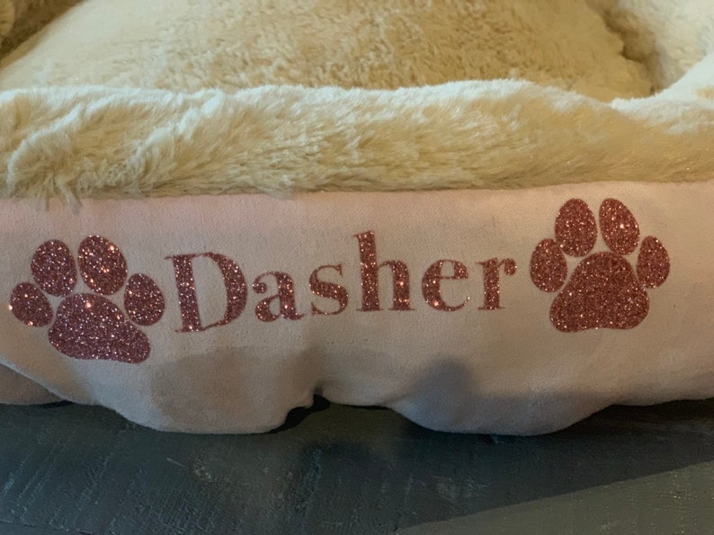 Personalized dog bed
