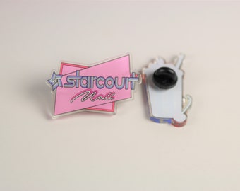 Steve A3 A4 Poster Print 80s Retro Starcourt Mall Inspired 80/'s Neon Wall Art