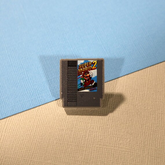 Retro Nintendo Super Mario Bros acryl PIN badge//Vintage Etsy