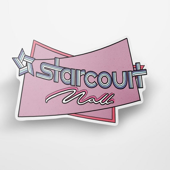 wallpapers Starcourt Mall Logo starcourt mall stranger things 3 vinyl sticker scoops ahoy etsy