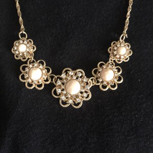 Flower pave necklace image 1