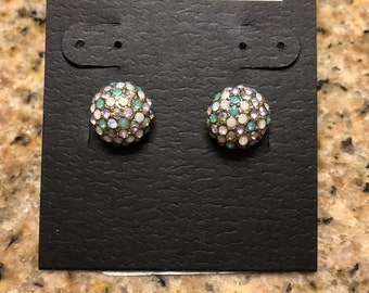 Multi-color pave ball studs