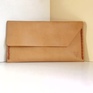 Cartera fina de piel para mujer, portadocumentos de viaje, portasobres de piel, organizador de documentos, cartera minimalista, regalos de cumpleaños únicos