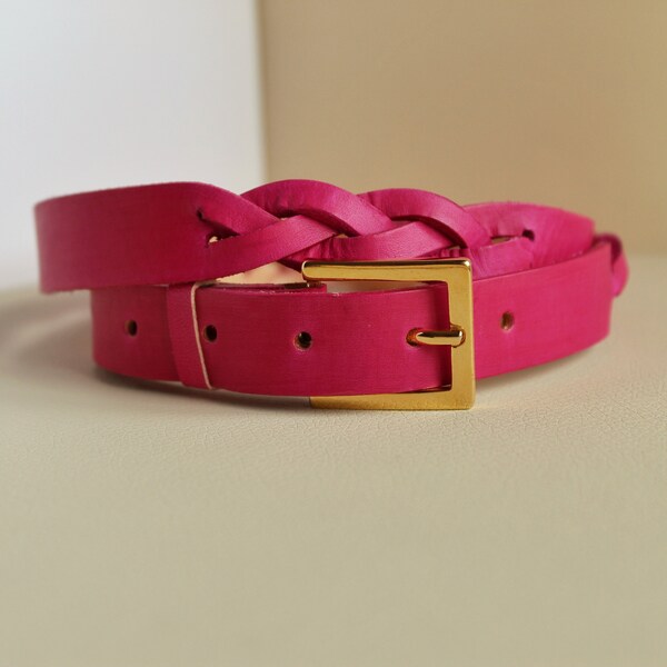 Hot Pink Belt Etsy