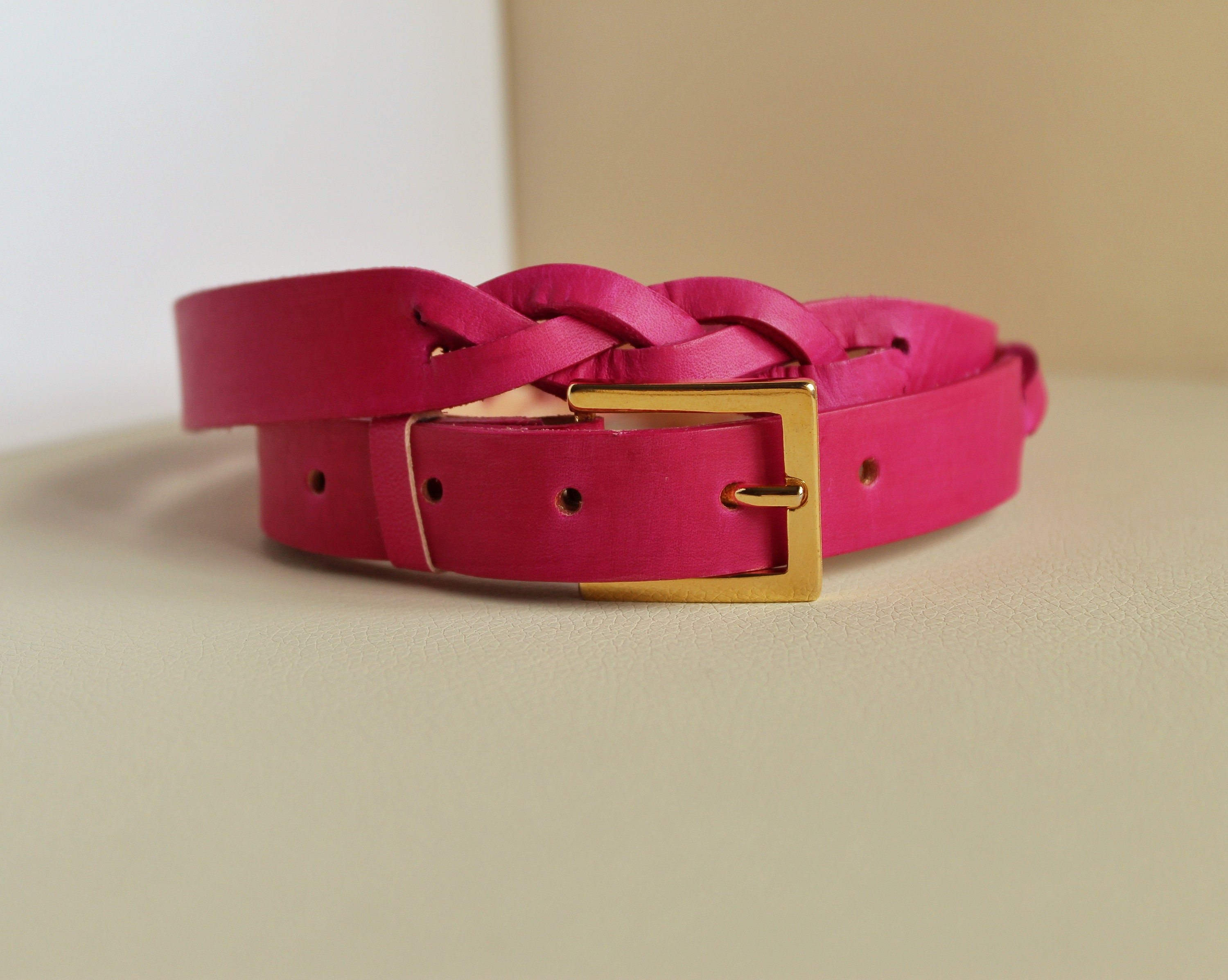 Ladies Reflective Vinyl Belt - 2 Pink