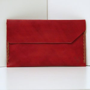 Cartera para documentos de viaje, Cartera de piel para sobres, Cartera fina para mujer, Cartera para pasaporte, Cartera de piel para sobres, Portadocumentos para coche, Autoregalo