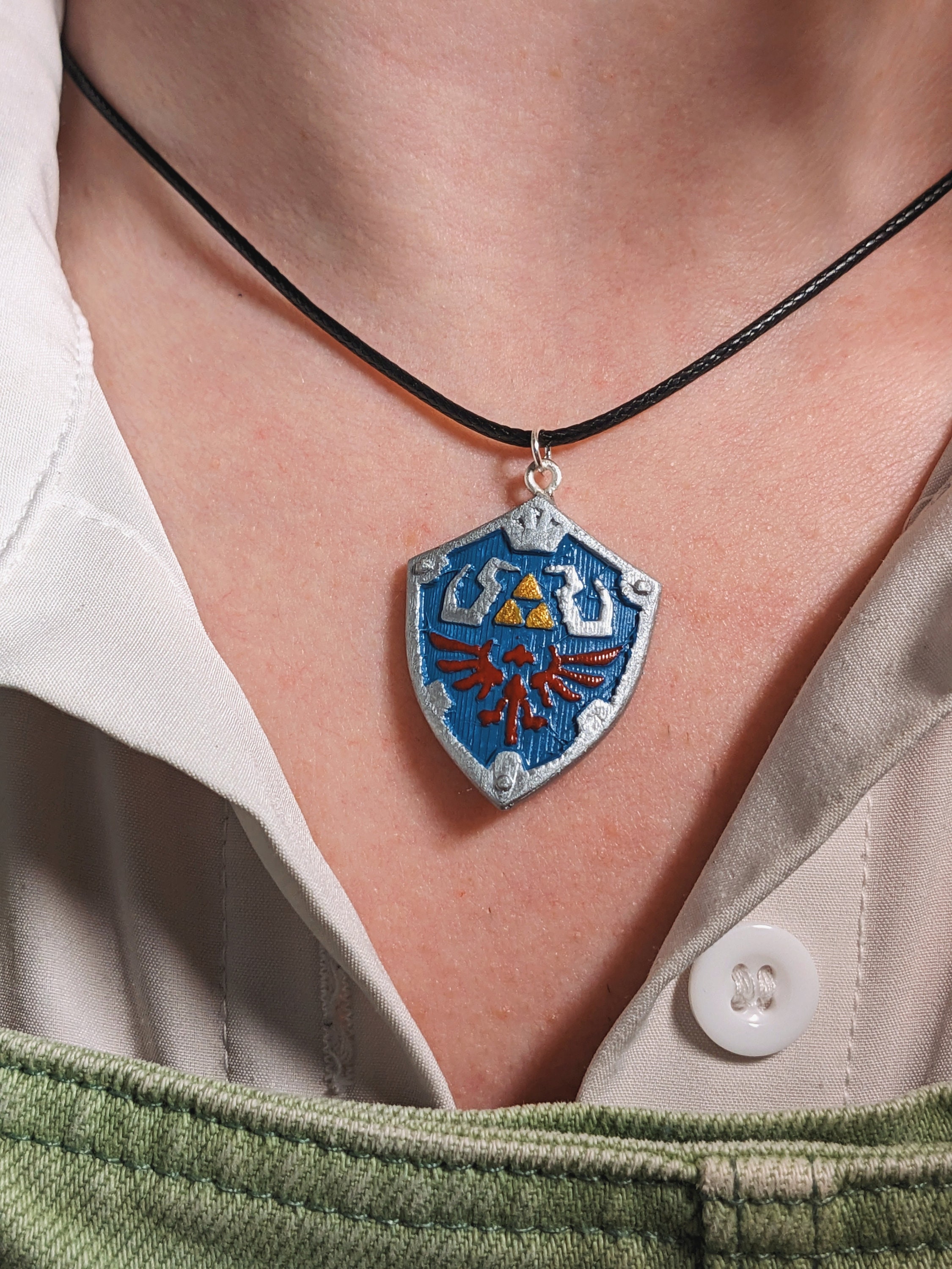 Legend Of Zelda Necklace Hyrule Crest Triforce Necklace Official  Merchandise | eBay