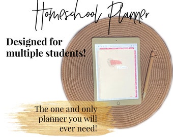 Digital Homeschool Planner: Undated, Multiple Students (PDF)