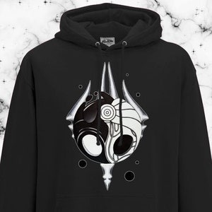 Unisex (men's fit) Hollow Knight void heart/kingsoul  pull over hoodie sweatshirt