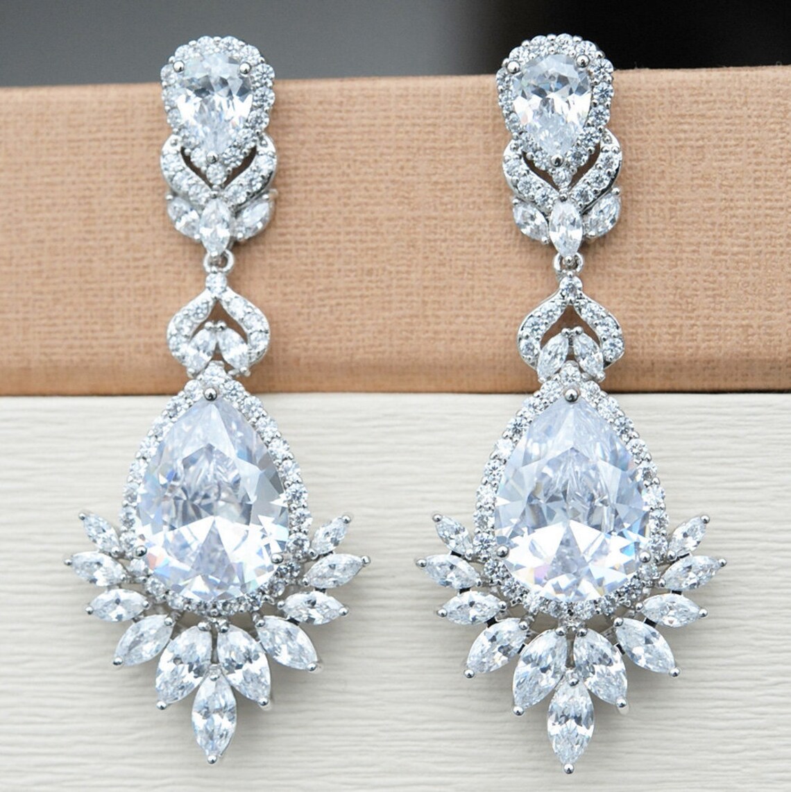 Bridal Jewellery Set Wedding Silver Set for Brides Bridal Etsy