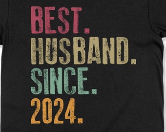 Camisa divertida del marido Mejor marido de todos los tiempos Regalo de aniversario Año personalizado Camiseta personalizada Futuro marido Mejor marido desde (cualquier año)