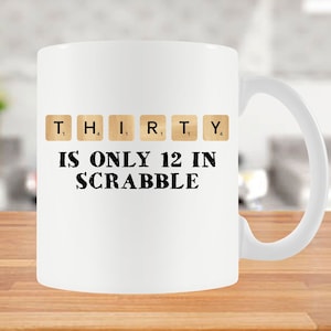 30th Birthday Mug Bday Gift Ideas Thirty Birthday Gift For Game Night 30th Bday Coffee Cup Board Game Lover Nerdy Geeky Ceramic Mug - BG710A