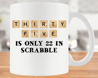35th Birthday Gift Bday Coffee Mug Vintage Board Game Lover B Day Present Family Game Night 35 Years Old Hot Cocoa Ceramic Cup - BG711A