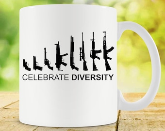 Gun Gift For Gun Lovers Mug Gun Owner Patriotic Coffee Mug 2nd Amendment Gift Pro Gun Rights Gun Enthusiast Ceramic Coffee Cup - SA1575
