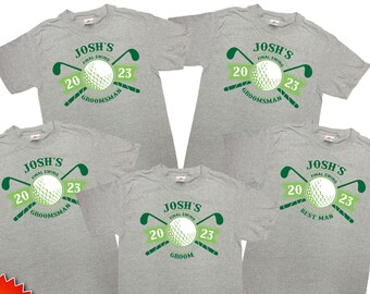 Golf Bachelor Party Shirts Grooms T Shirt Groomsmen Gifts Best Man TShirt Bach Party Tees Team Groom Bachelor Stag Party T-Shirt - SA1535-37