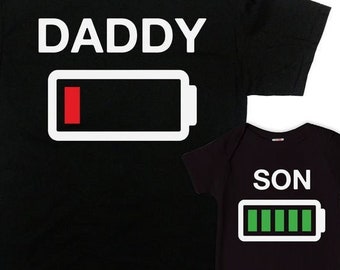 Matching Dad And Son Shirts Father Son Gifts Dad And Kid T Shirts Daddy And Me Clothing Family Photo Outfits Father's Day Tees - SA647-49