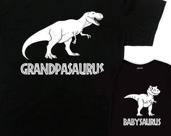 Matchande t-shirts för farfar och barnbarn, fars dag-presenter från barnbarn, pappa-t-shirt, ny farfar-t-shirt, gåva till farfar och barnbarn - SA284-636