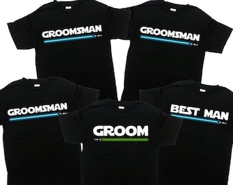 Bachelor Party T Shirts Groom And Groomsmen Tees Best Man Shirt Bach Party TShirt Team Fiance Gift Stag Party Wedding T-Shirt - SA1282-83-84