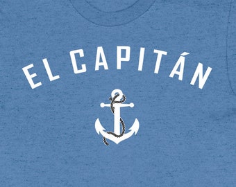 Kapitein T-shirt varen cadeau voor mannen zeilshirt nautisch T-shirt ponton bootliefhebbers cadeau jacht Lake Life Spaanse kapitein Tee-SA1469