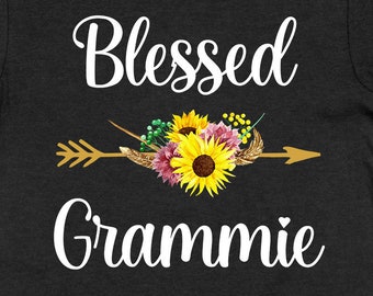 Grammie Shirt Grandma T Shirt Mothers Day Gift For Grammie TShirt Grammie Birthday Grandmother Shirt Mimi Blessed Grammie Tee - SA1484