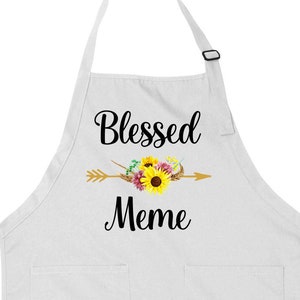 Meme Gift Grandma Apron Meme Present Grandmother Gift For Mothers Day Apron With Pockets Baking Gift Cooking Apron Bakers Womens - SA1481