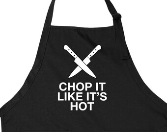 Tablier de cuisine drôle pour homme Tablier de cuisine pour femme Tablier réglable avec poches Tablier de chef Cadeau de sous-chef pour cuisinier Tablier à bavette - SA1435