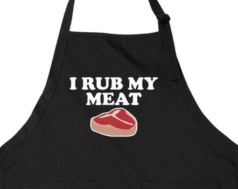 BBQ Gift For Men Grilling Apron Printed Apron Full Apron For Dad Chefs Apron Full Apron With Pockets Funny Apron For Grilling - SA1316