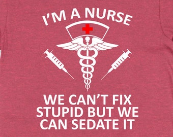 Nurse T Shirt Nursing Gift Ideas For Women Registered Nurse Shirt RN Gift Nursing Student Nurse Life Nurse Week Bella Canvas Tee - SA662