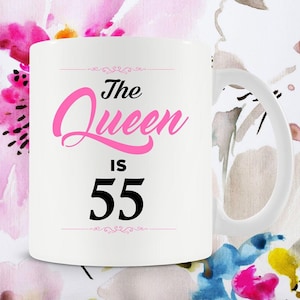 55th Birthday Gifts For Women 55th Bday Gift For Birthday Mug For Her Bday Present B Day Gift B-Day 55 Years Old Ceramic Mug - BG261