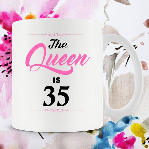 35th Birthday Gift Ideas For Women 35th Birthday Mug Bday Present For Her Birthday Coffee Cup B-Day Gift 35 Years Old Ceramic Mug - BG257