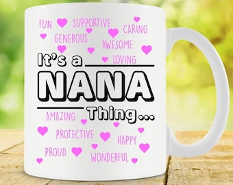 Grandma Mug Nana Gifts For Grandmothers Grandma Coffee Mug Grandma Gift Ideas Nana Mug For Grandma Mothers Day Present Ceramic Mug - SA718