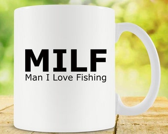 Rolig fiskemugg för honom friluftsmänniska presenter till fiskare mugg fiskekaffemugg för fiskare fiskekaffekopp te keramikmugg - SA190