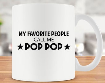 Pop Pop Mug Grandpa Gift Ideas Grandfather Mug For Papa Coffee Cup Grandpa Coffee Cup Pop Pop Gift Papa Mug Unique Ceramic Mug - SA358