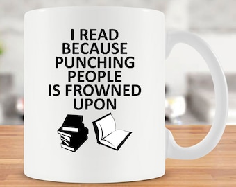 Reading Gift For Book Lover Mug For Him Reading Mug For Her Reader Mug Best Coffee Cup Bookworm Mug Book Coffee Mug Ceramic Mug - SA701